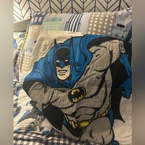 Pottery Barn Kids Batman Full size sheet set with extra pillow covers